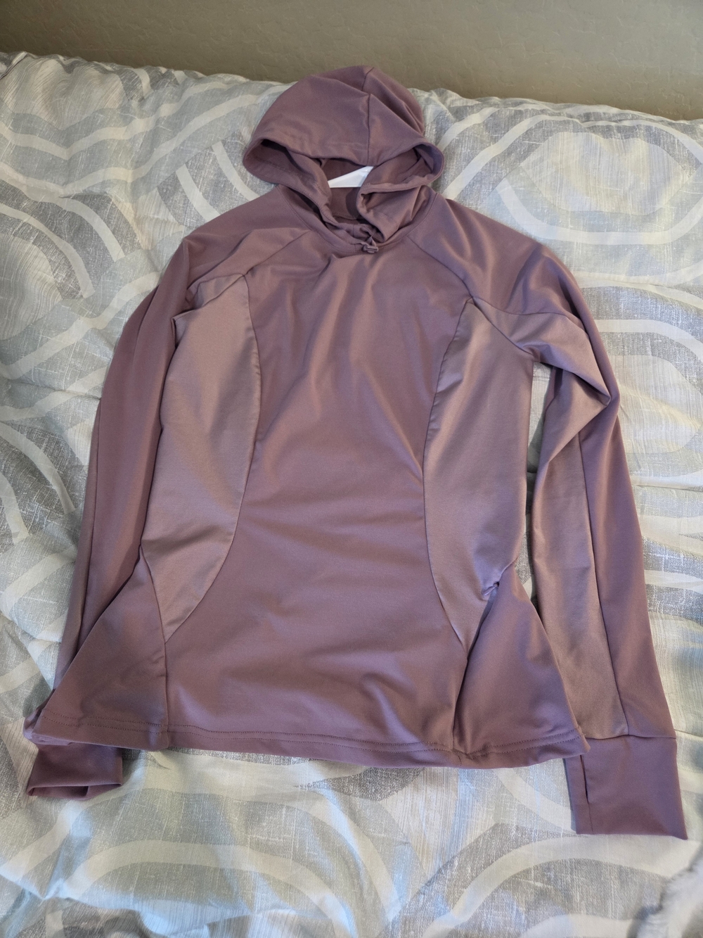 Fabletics Mauve Hooded Long Sleeve Pullover